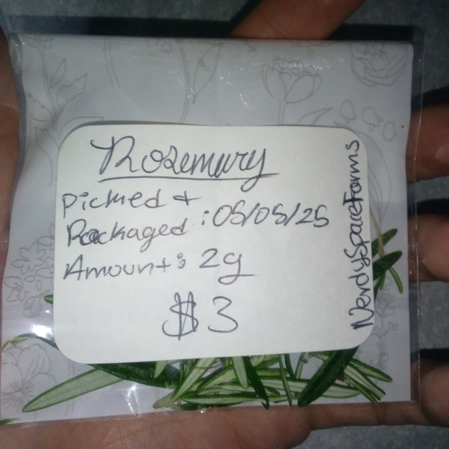 Fresh Rosemary Herb (2g)