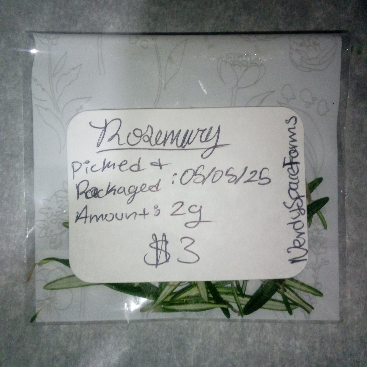 Fresh Rosemary Herb (2g)