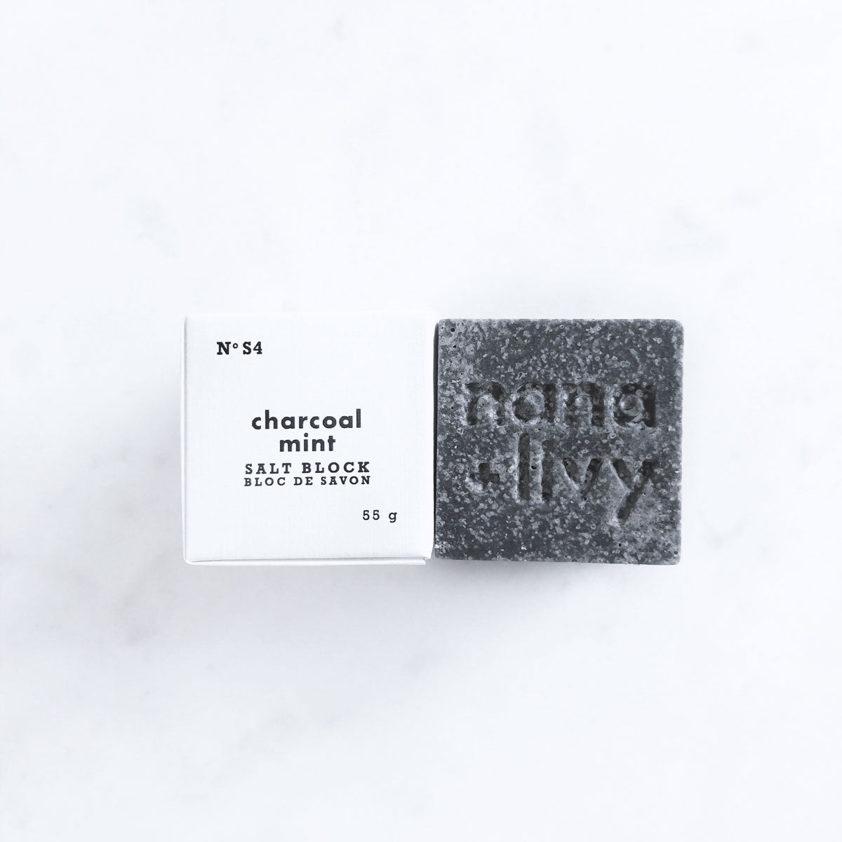 Meteor Mint Charcoal Salt Bar